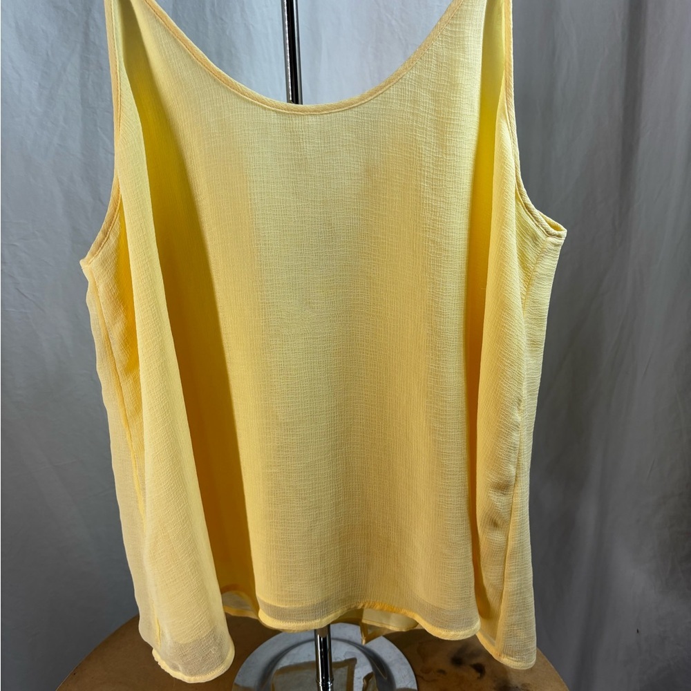 Chelsea 28 Yellow Tank‎ Top Layered Cami Style Size Large